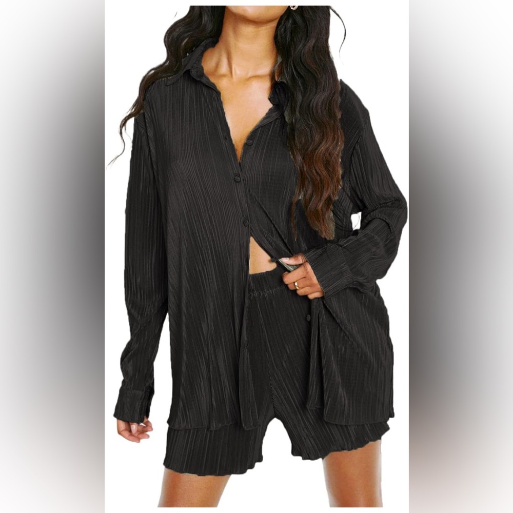 NUFIWI Women Y2K 2 Piece Shorts Set L NWOT